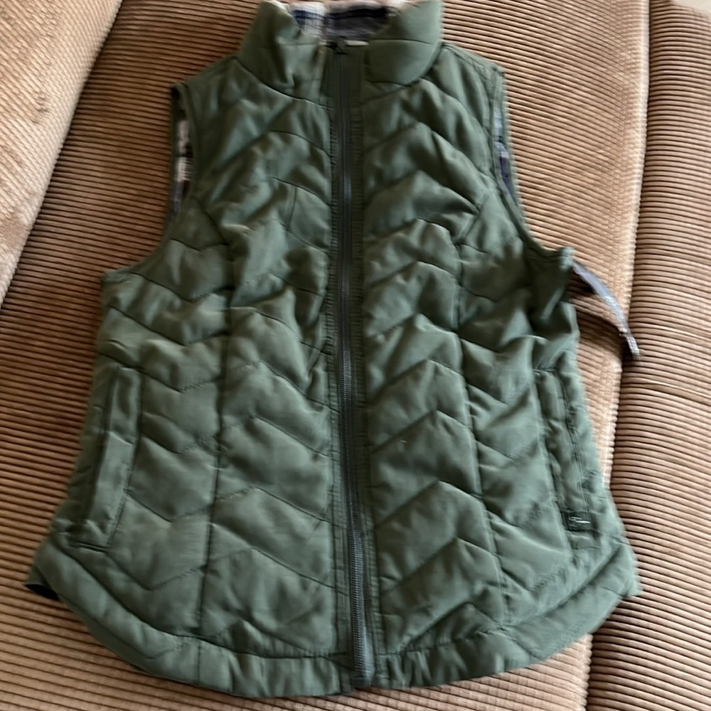 Vest by Supplies at Union Bay NWT. Military Green xsp plaid flannel lining